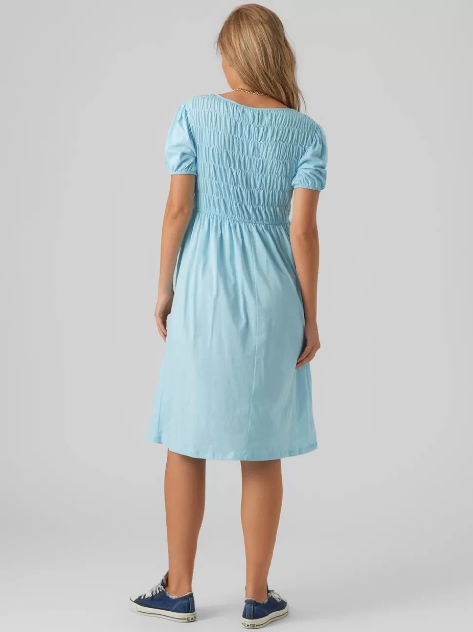Klänningar^VERO MODA MLPANNIE Gravidklänning Sky Blue