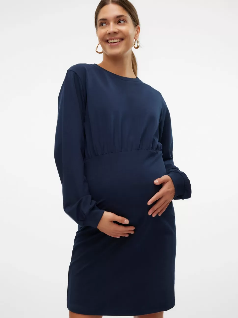 Klänningar^VERO MODA MLSINE Gravidklänning Navy Blazer