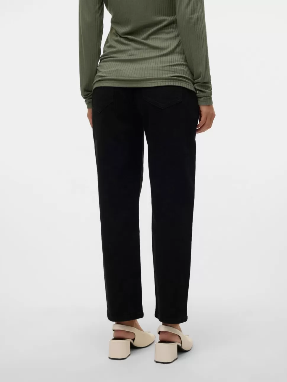 Jeans^VERO MODA Normal Passform Hög Midja Jeans Black