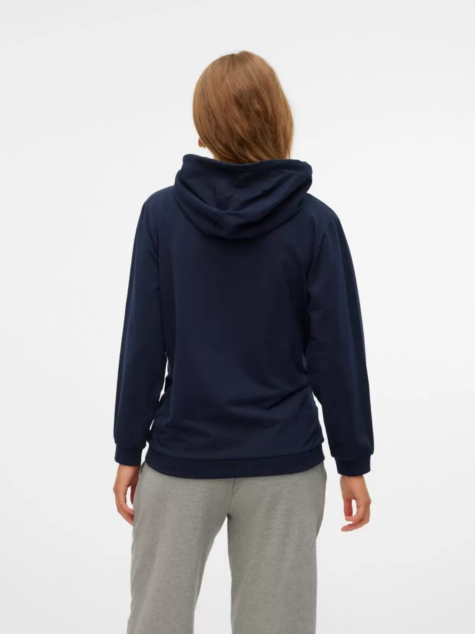 Amningskläder^VERO MODA Normal Passform Hoodie Sweatshirt Navy Blazer
