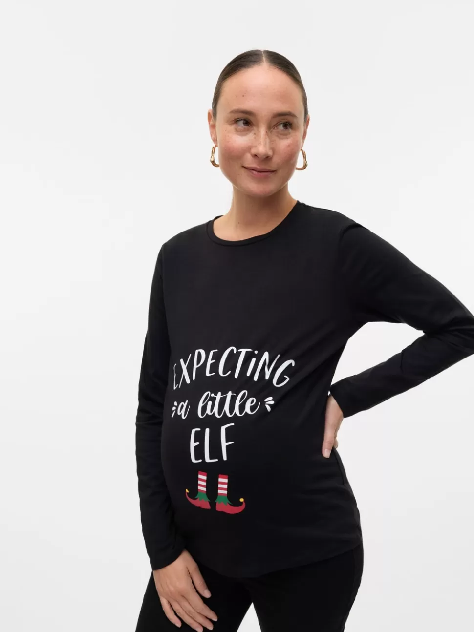 Tops^VERO MODA Normal Passform O-ringning Topp Black