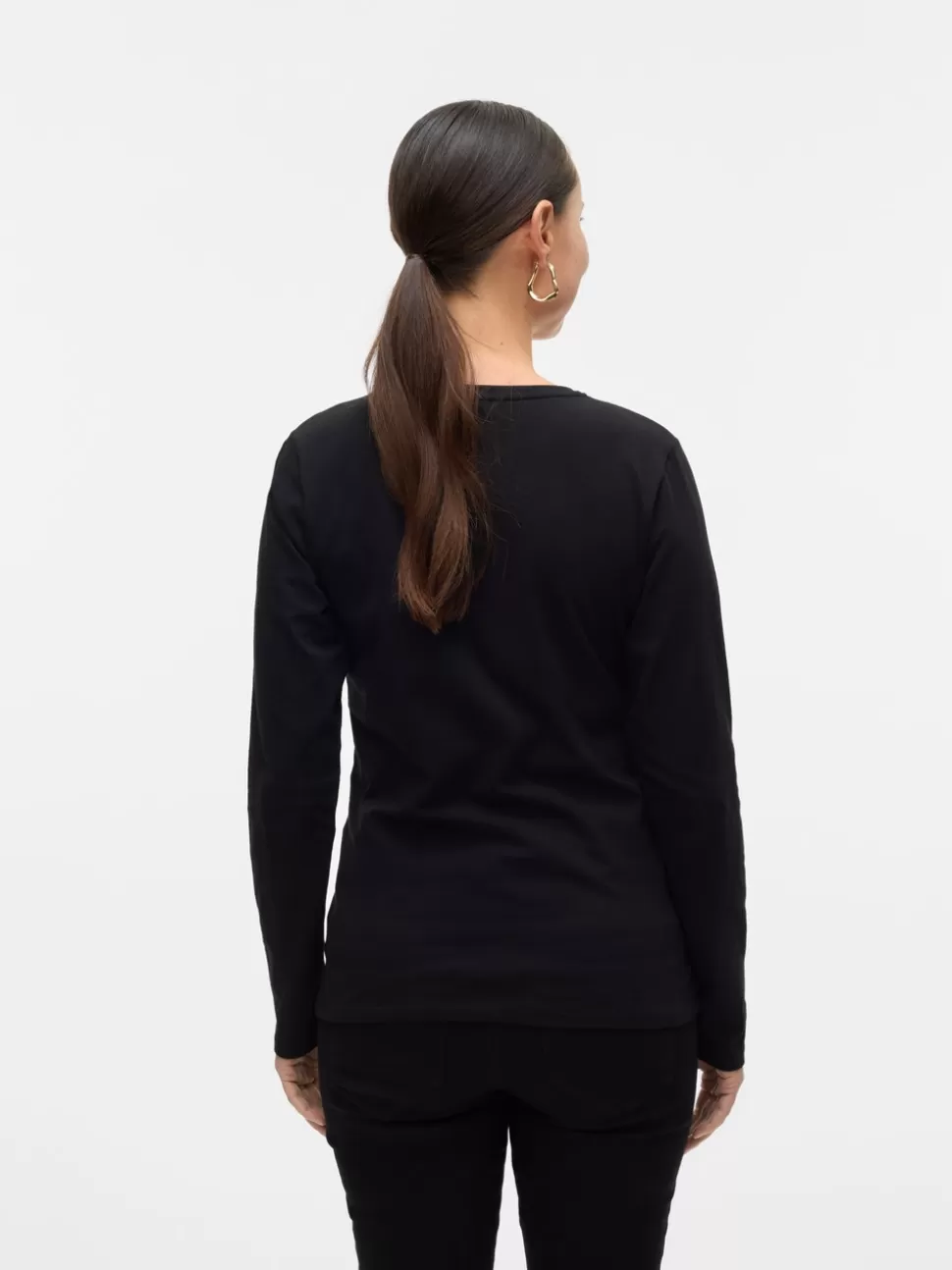 Tops^VERO MODA Normal Passform O-ringning Topp Black