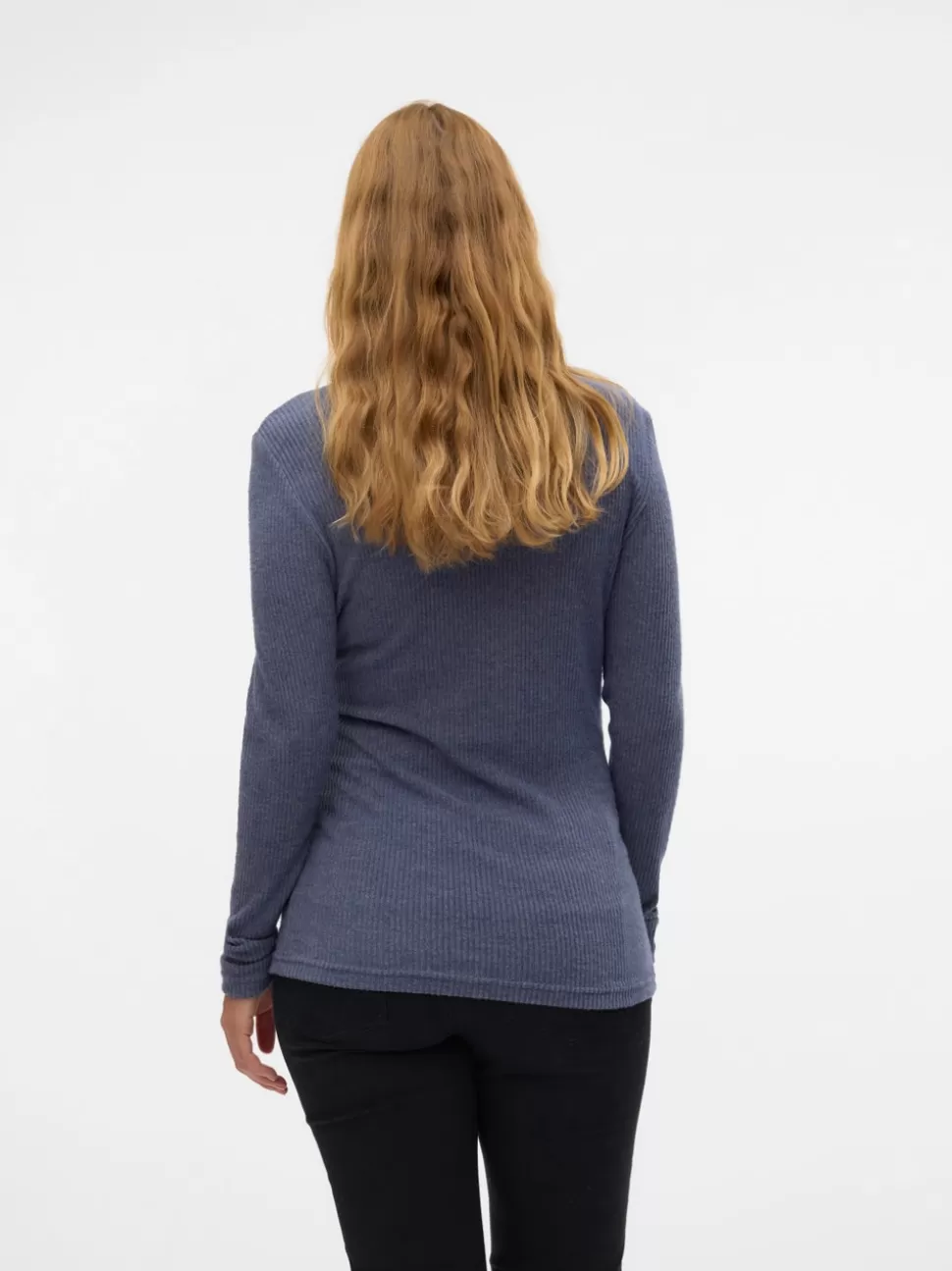 Amningskläder | Tops^VERO MODA Normal Passform O-ringning Topp Beacon Blue