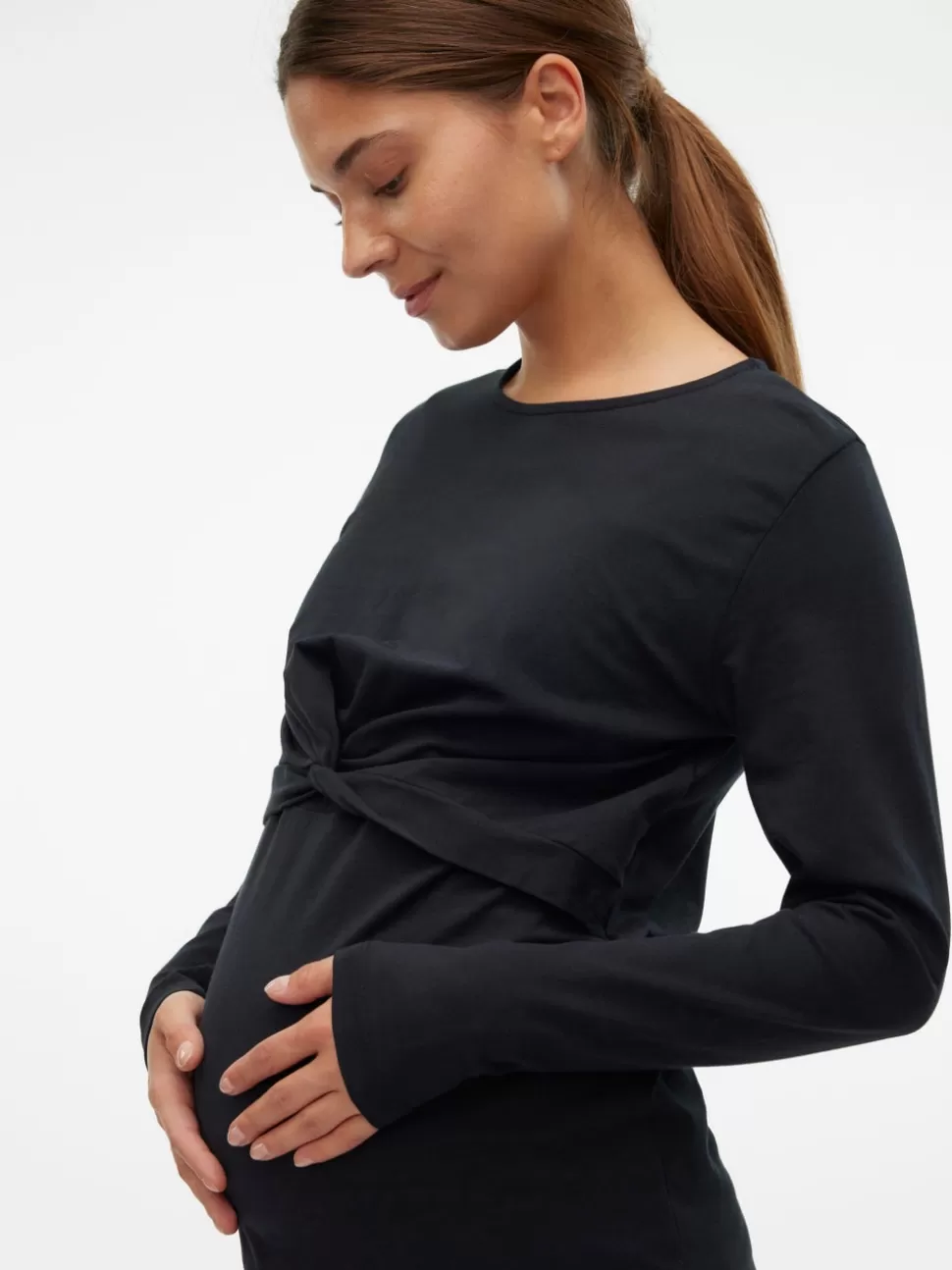 Amningskläder | Tops^VERO MODA Normal Passform U-ringning Topp Black