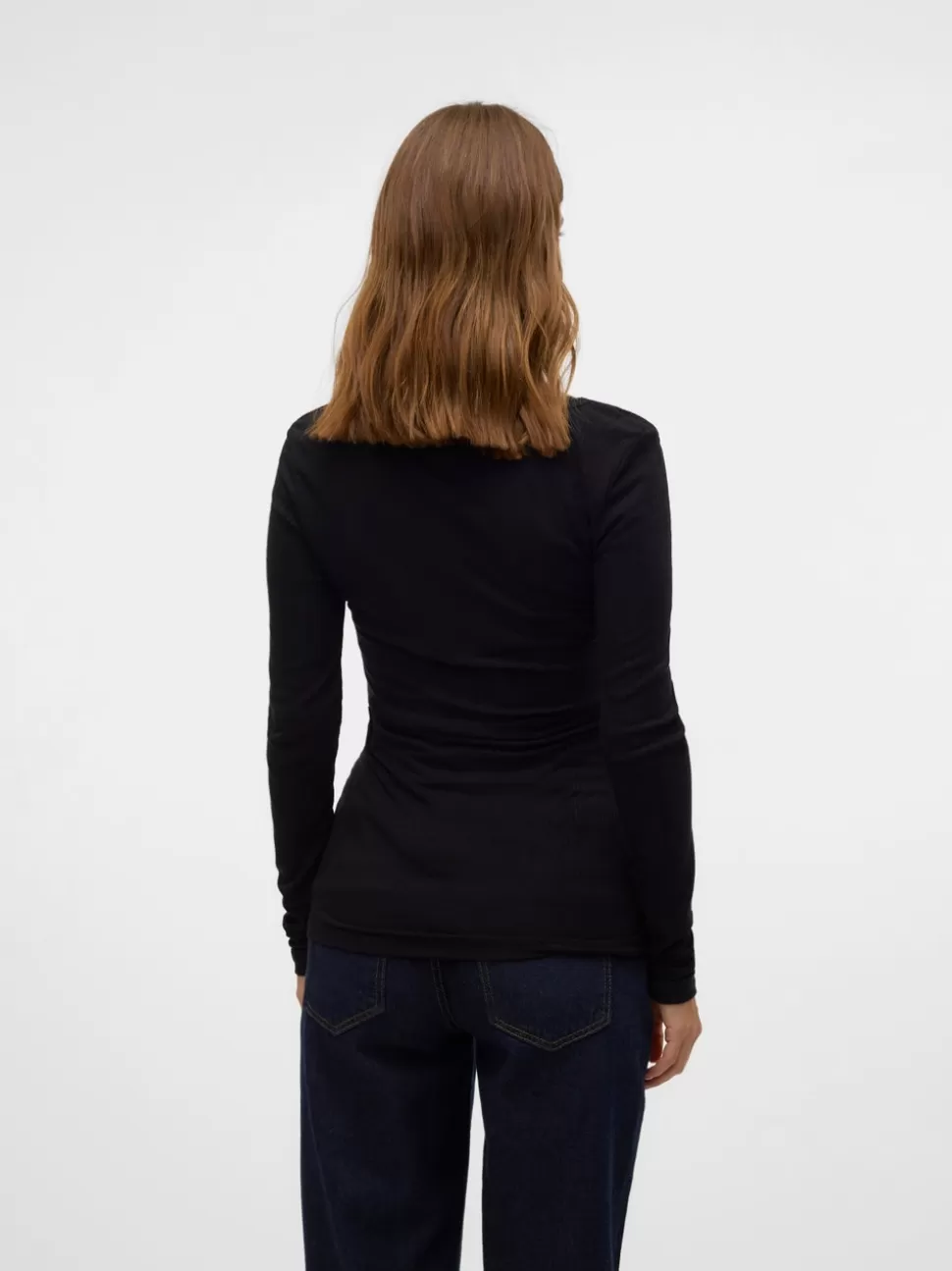 Tops^VERO MODA Normal Passform V-ringning Topp Black