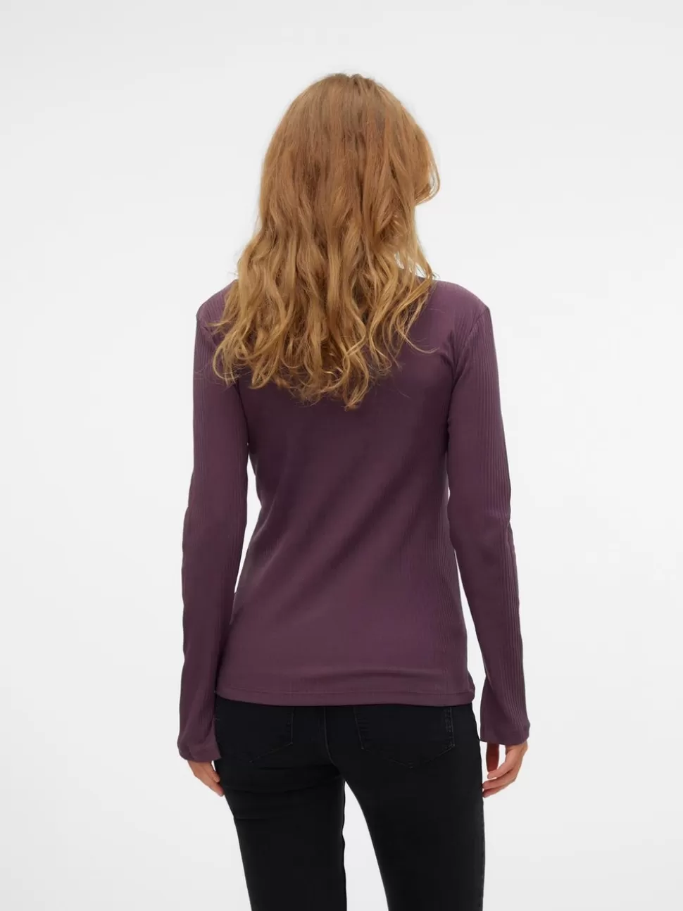 Amningskläder | Tops^VERO MODA Normal Passform V-ringning Topp Plum Perfect