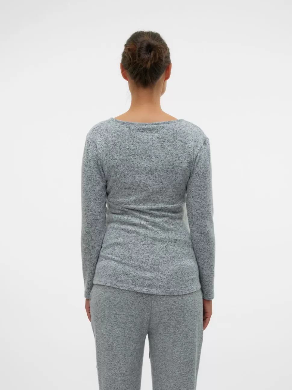 Amningskläder | Tops^VERO MODA Normal Passform V-ringning Topp Light Grey Melange