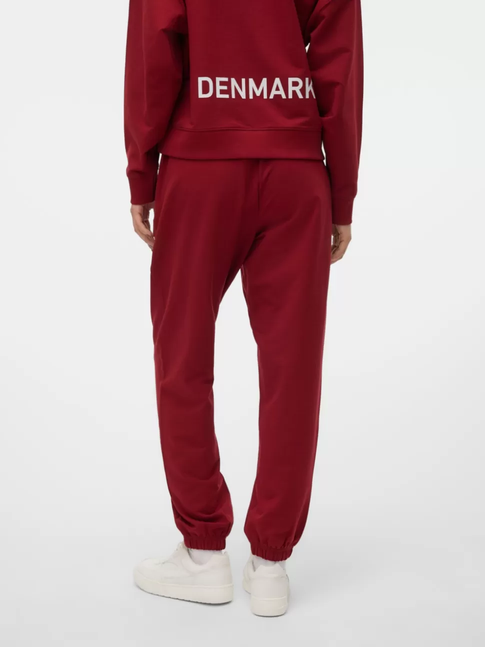Byxor^VERO MODA OL Medelhög Midja Byxor Biking Red