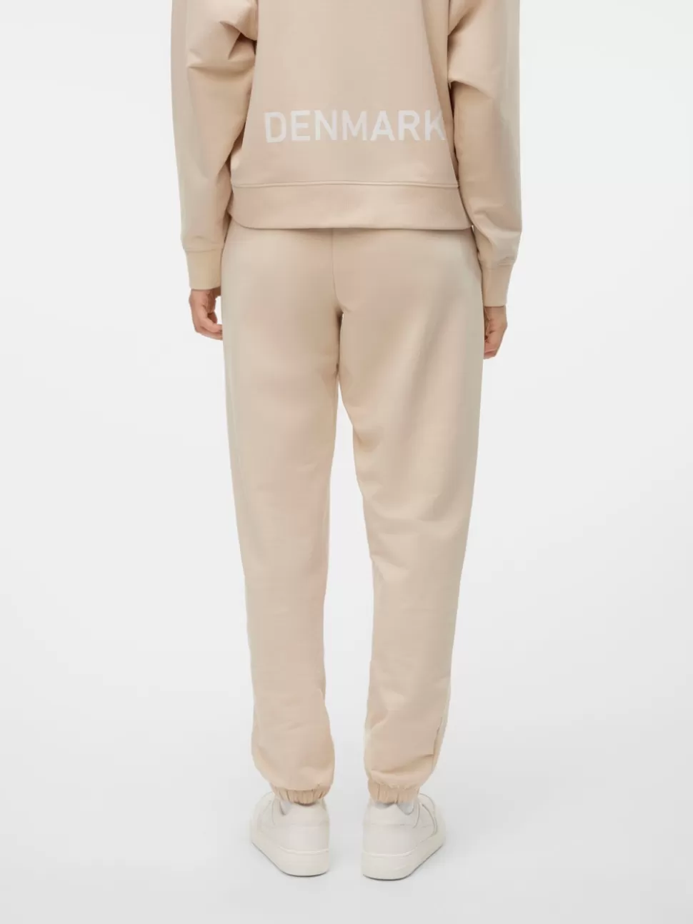 Byxor^VERO MODA OL Medelhög Midja Byxor Oatmeal