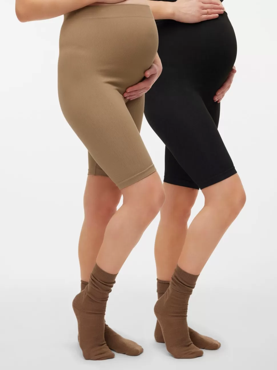 Shorts | Träningskläder^VERO MODA 2-pack Mamma-shorts Tigers Eye