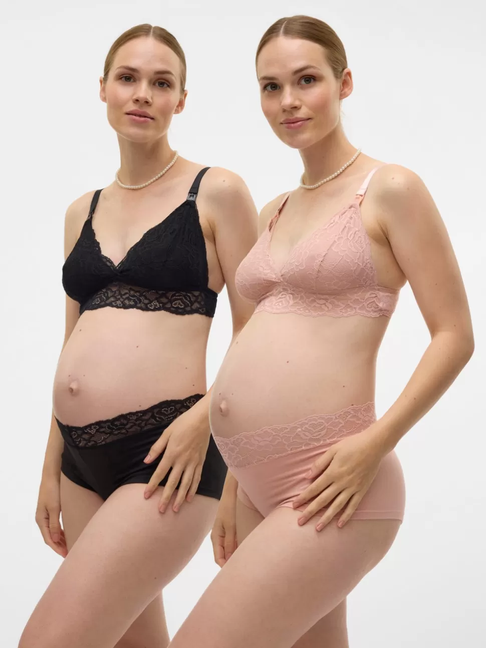 Amningskläder | Underwear^VERO MODA 2-pack Mamma-topp Misty Rose