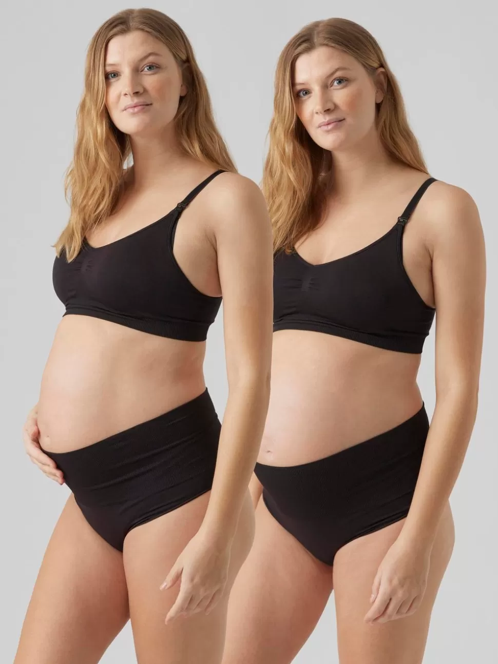 Underwear^VERO MODA 2-Pack Mamma-trosor Black