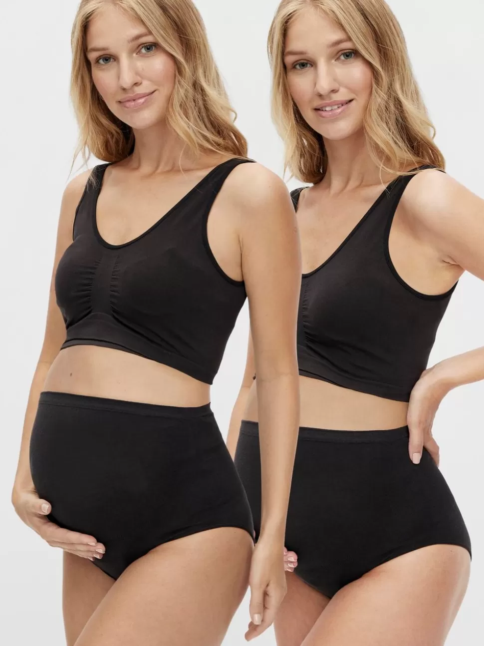 Underwear^VERO MODA 2-Pack Mamma-trosor Black