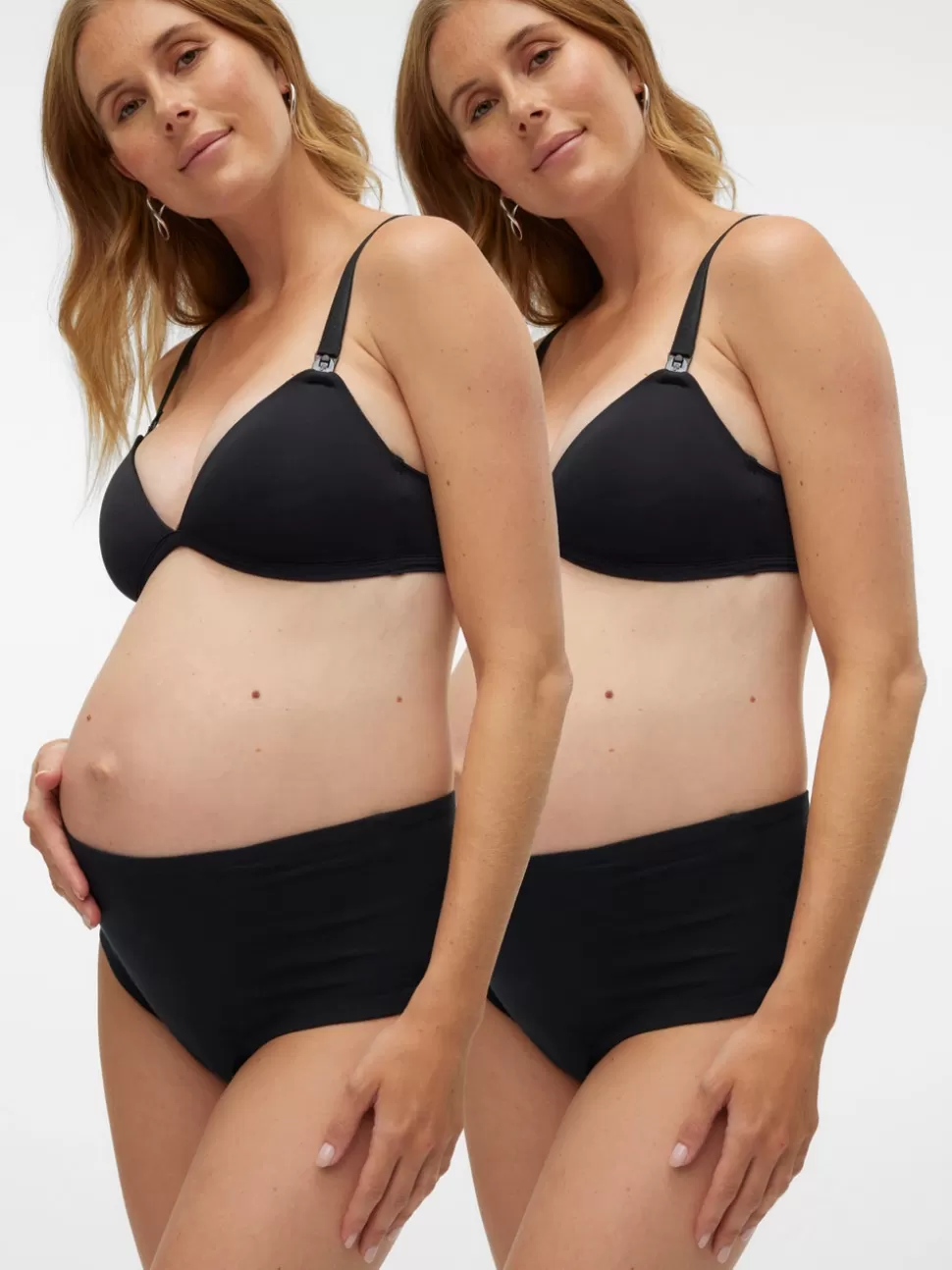 Underwear^VERO MODA 2-Pack Mamma-trosor Black