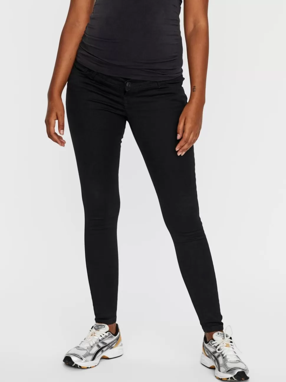 Jeans^VERO MODA Skinny Fit Hög Midja Jeans Black