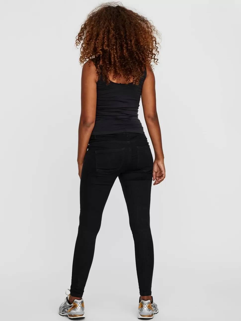 Jeans^VERO MODA Skinny Fit Hög Midja Jeans Black
