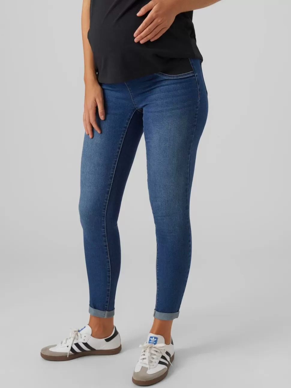 Jeans^VERO MODA Skinny Fit Låg Midja Jeans Medium Blue Denim