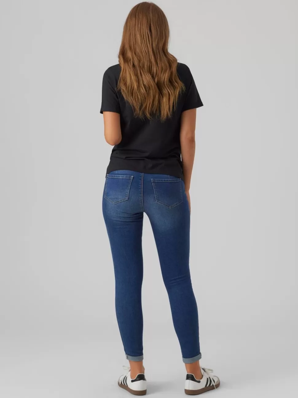 Jeans^VERO MODA Skinny Fit Låg Midja Jeans Medium Blue Denim