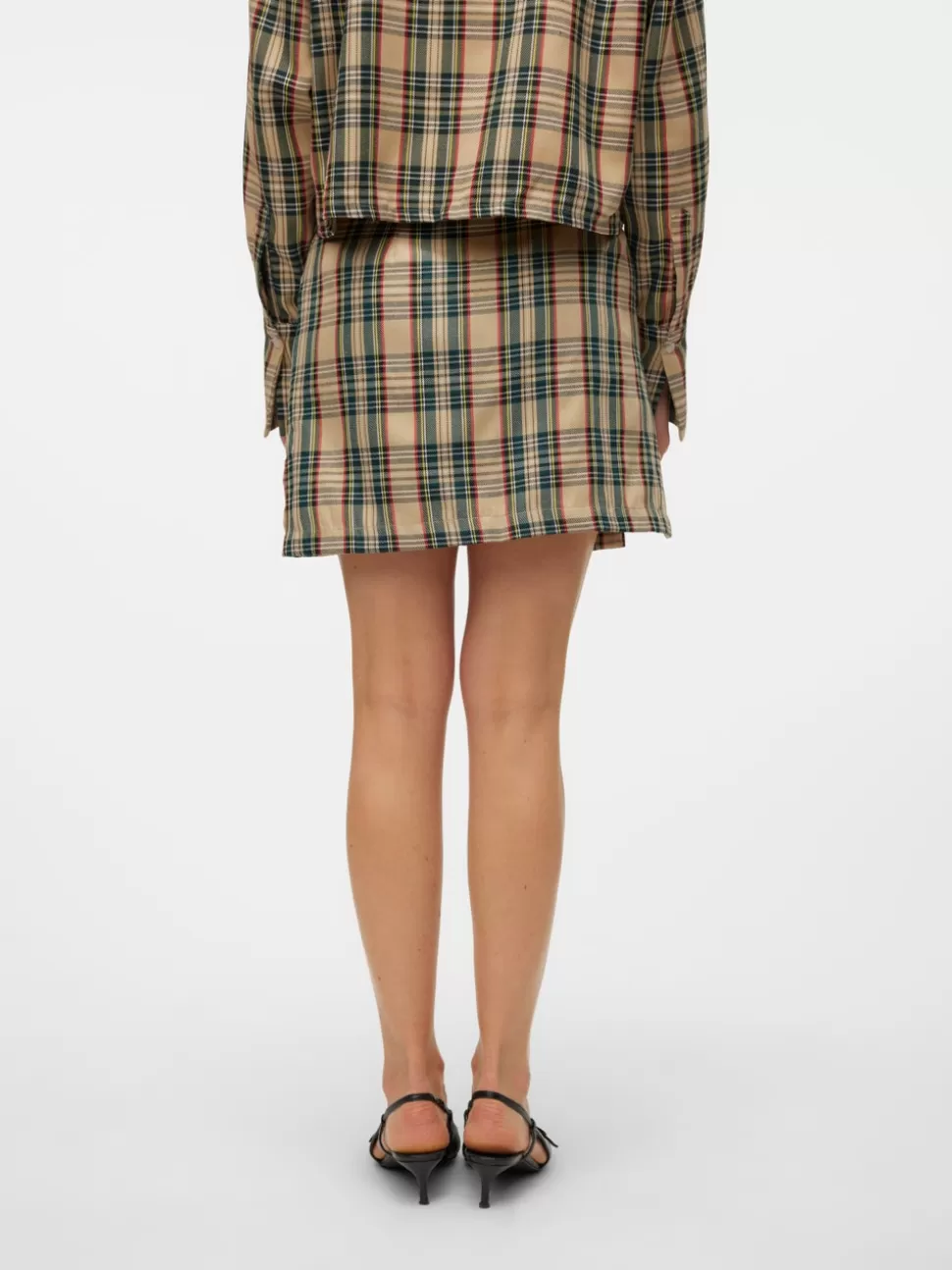 Kjolar^VERO MODA SNCOURTENEY Hög Midja Minikjol Oatmeal