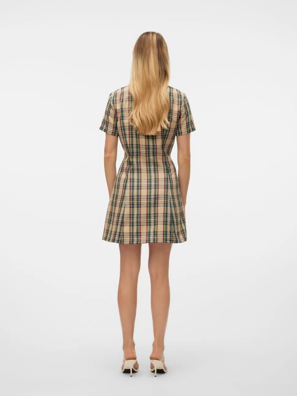 Klänningar^VERO MODA SNCOURTENEY Kort Klänning Oatmeal