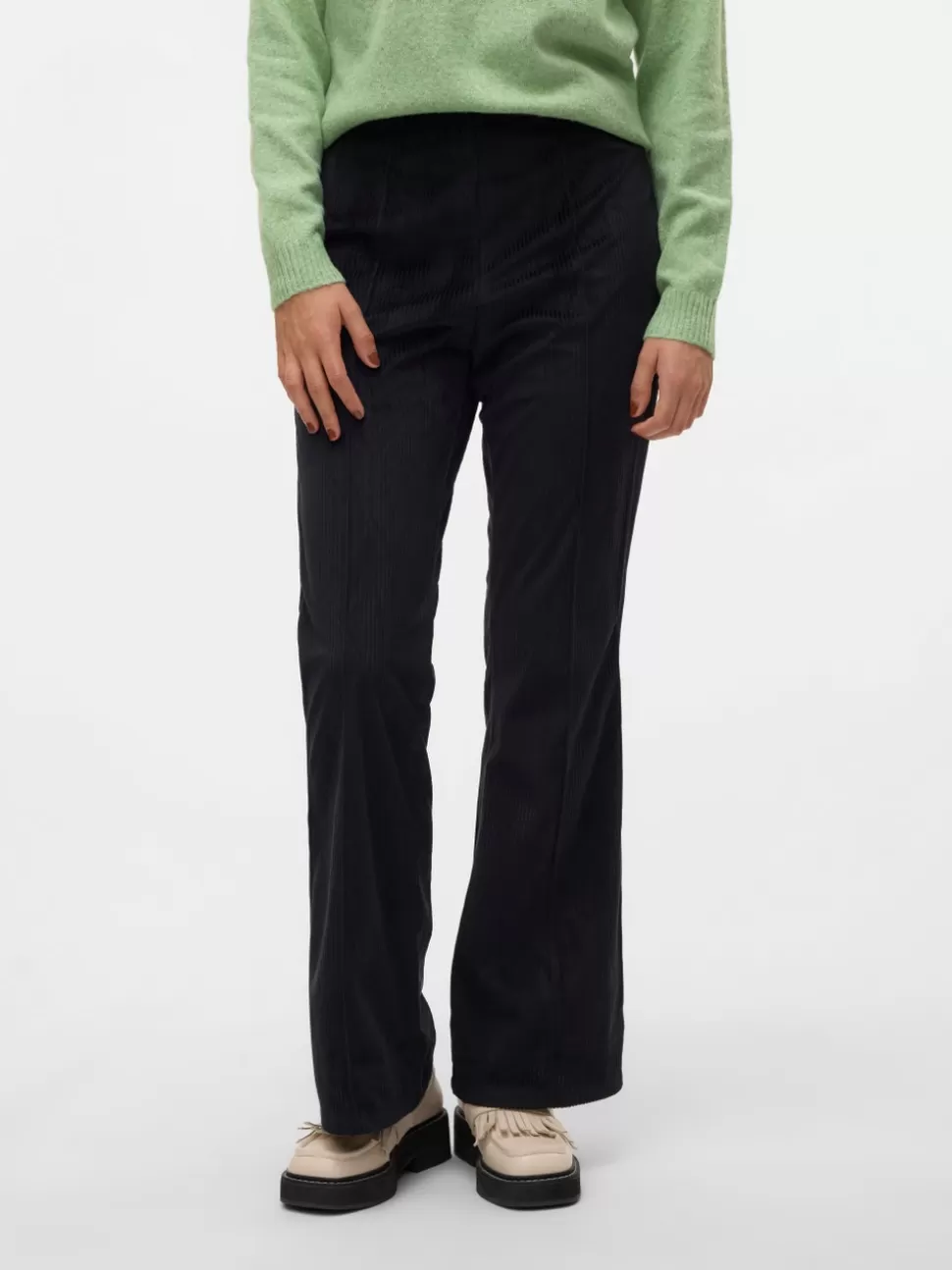 Byxor^VERO MODA SNDIANA Hög Midja Byxor Black