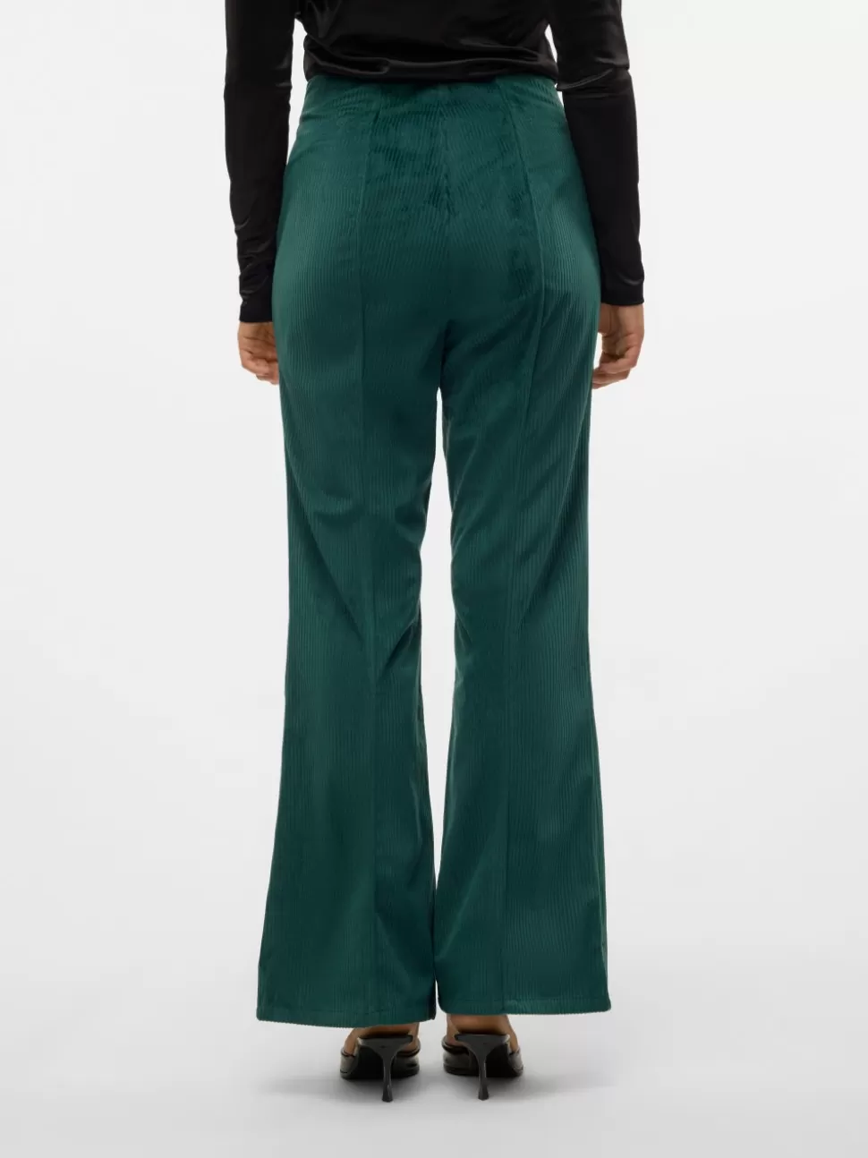 Byxor^VERO MODA SNDIANA Hög Midja Byxor Deep Teal