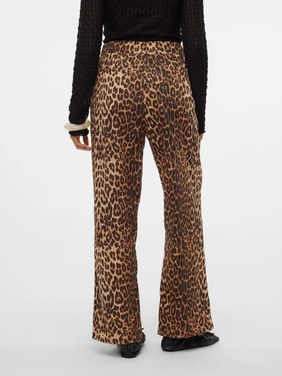 Byxor^VERO MODA SNLIRA Hög Midja Byxor Black