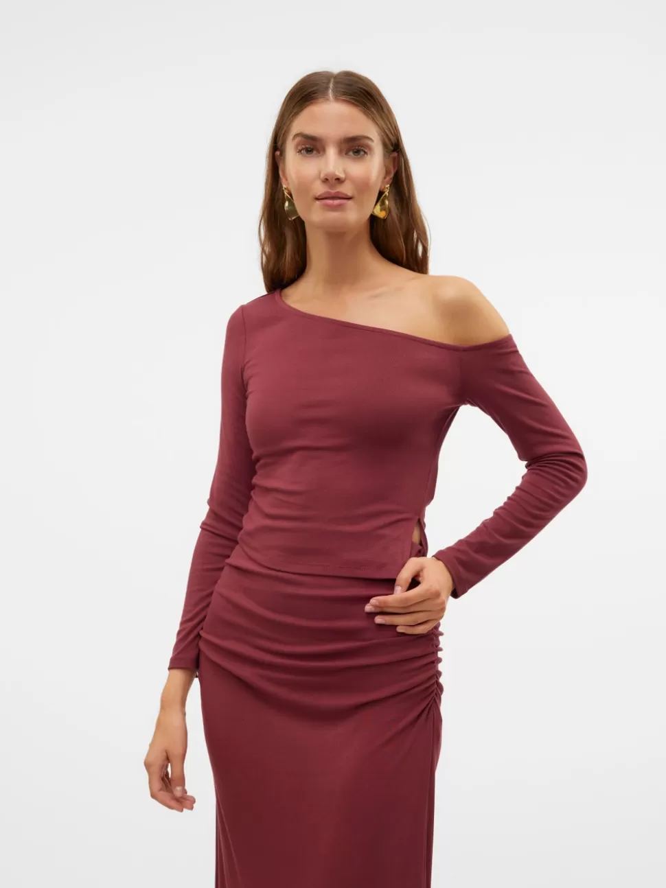 Festkläder | Toppar^VERO MODA SNLOLA Topp Fired Brick