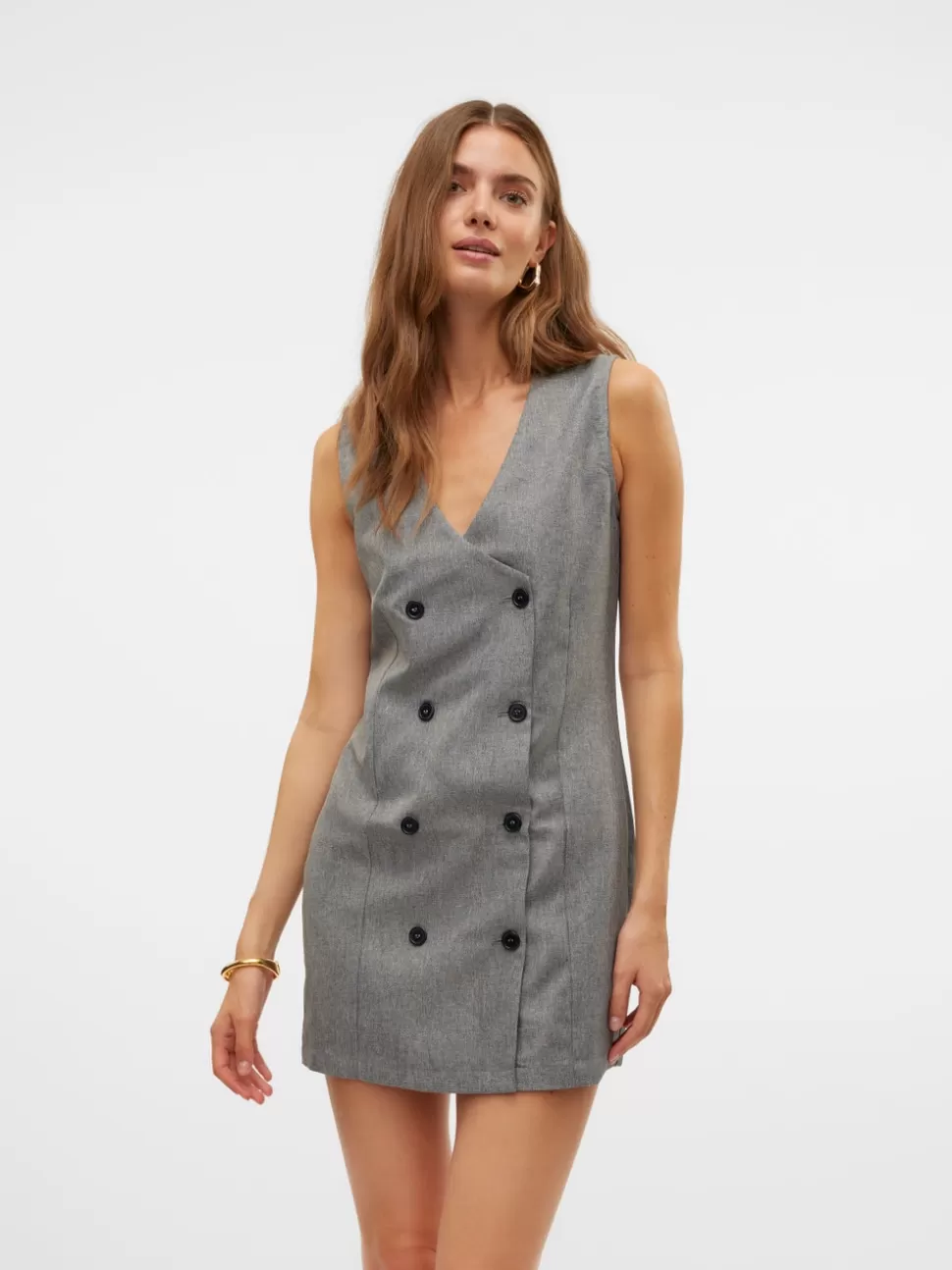 Klänningar^VERO MODA SNNANA Kort Klänning Grey