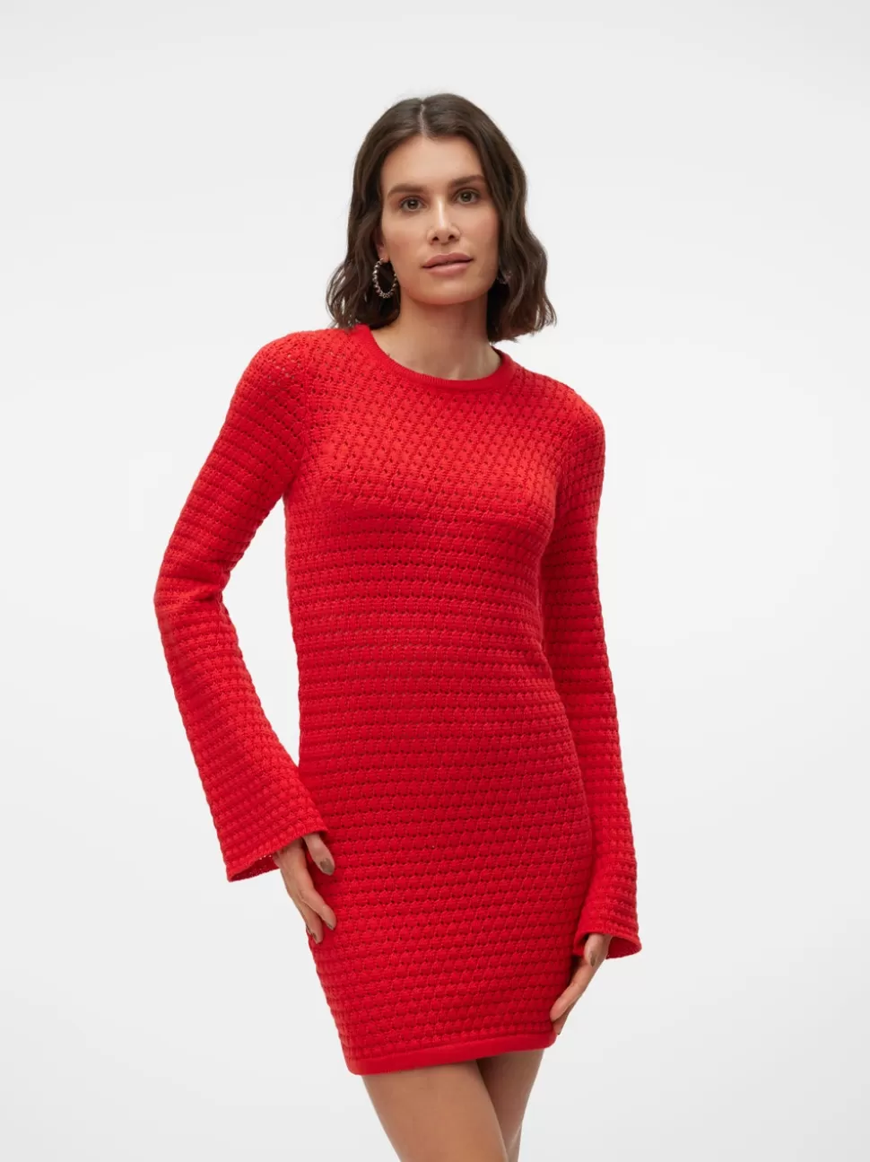 Klänningar^VERO MODA SNRIHANNA Kort Klänning High Risk Red