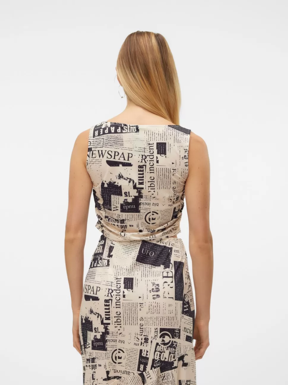 Toppar^VERO MODA SNSIMONE Topp Whitecap Gray