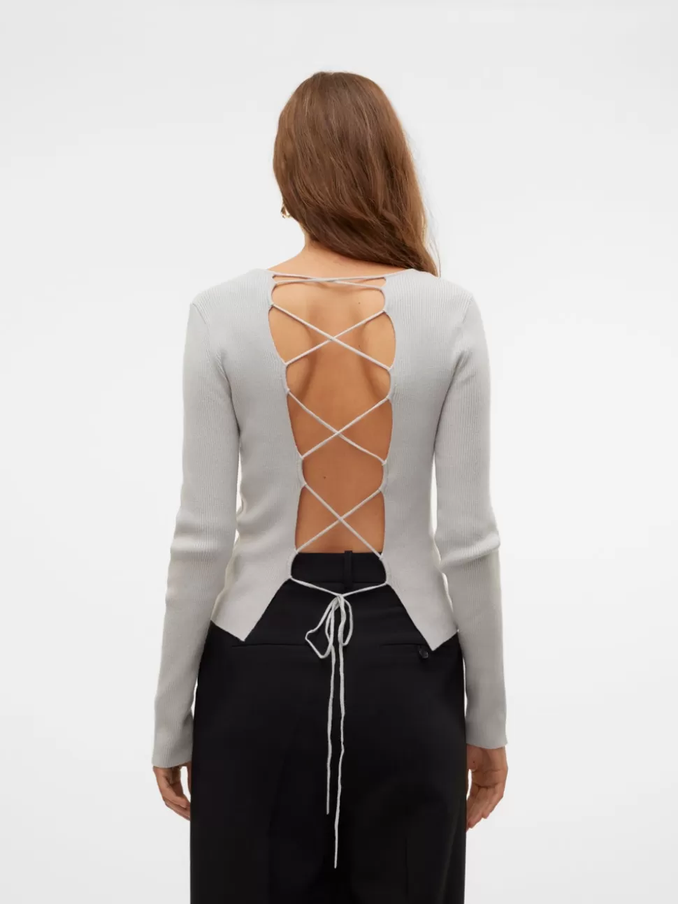 Stickat^VERO MODA SNVERA Topp Harbor Mist