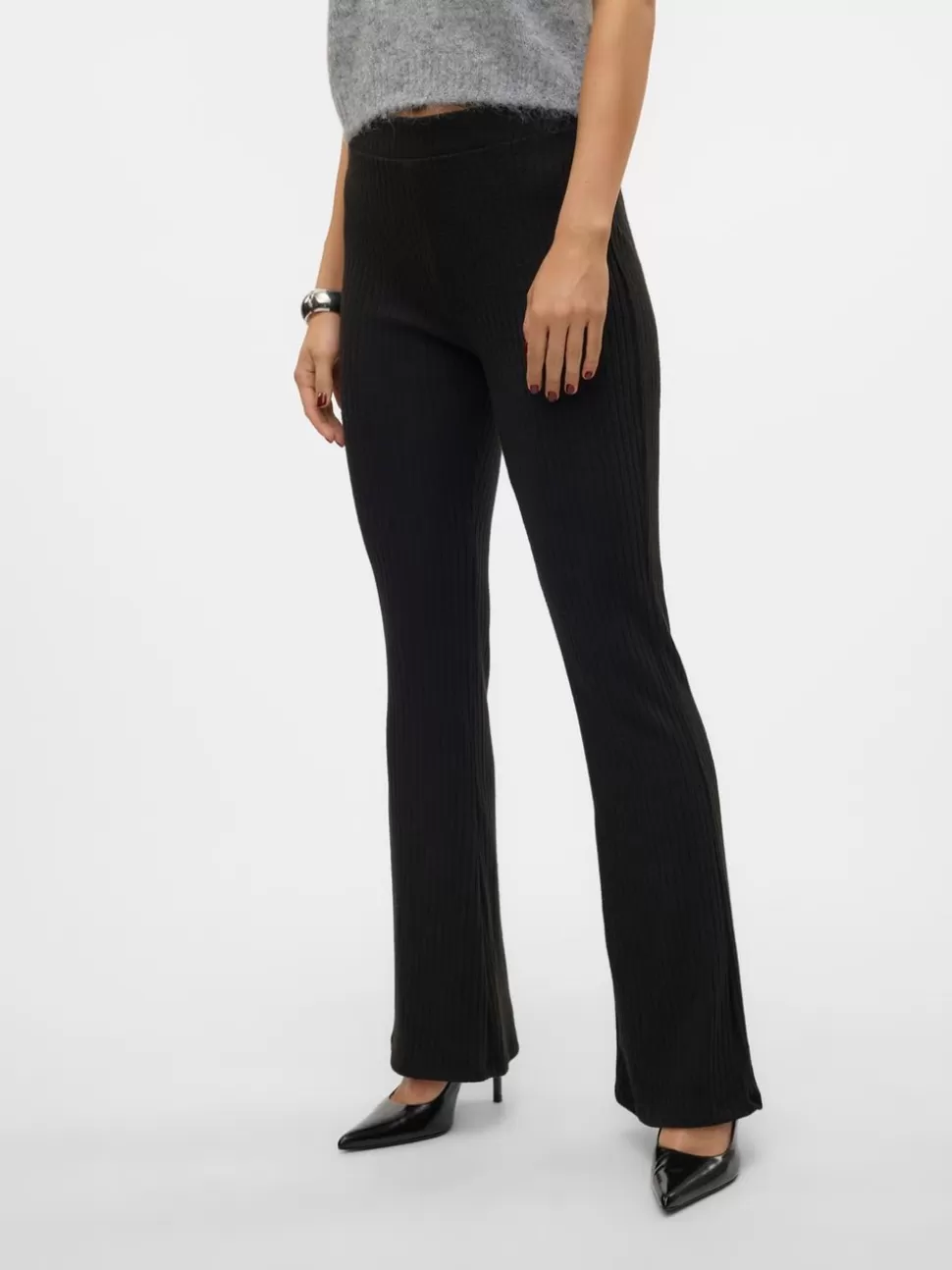 Byxor^VERO MODA SNVIO Hög Midja Byxor Black