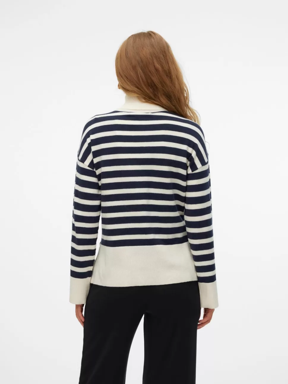 Stickat | Stickat^VERO MODA Standardpassform Polokrage Pullover Birch