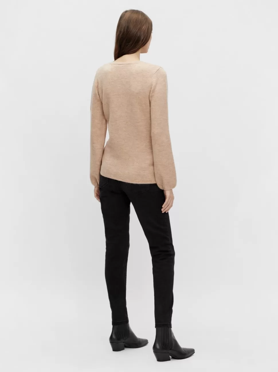 Stickat | Stickat^VERO MODA Stickad Mamma-kofta Mahogany Rose