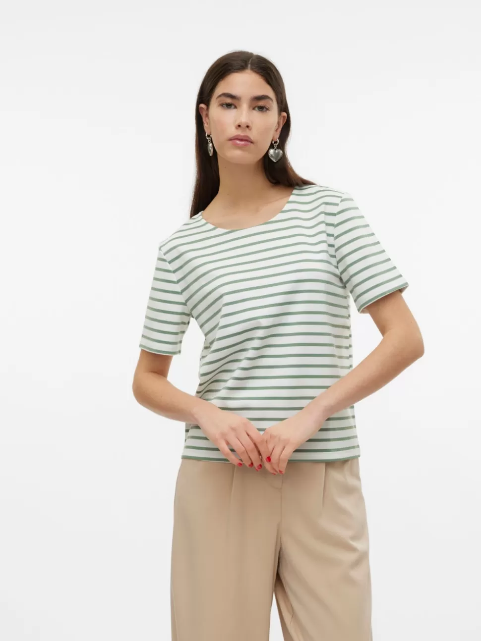 Toppar | Basics^VERO MODA VMABBY T-shirt Snow White