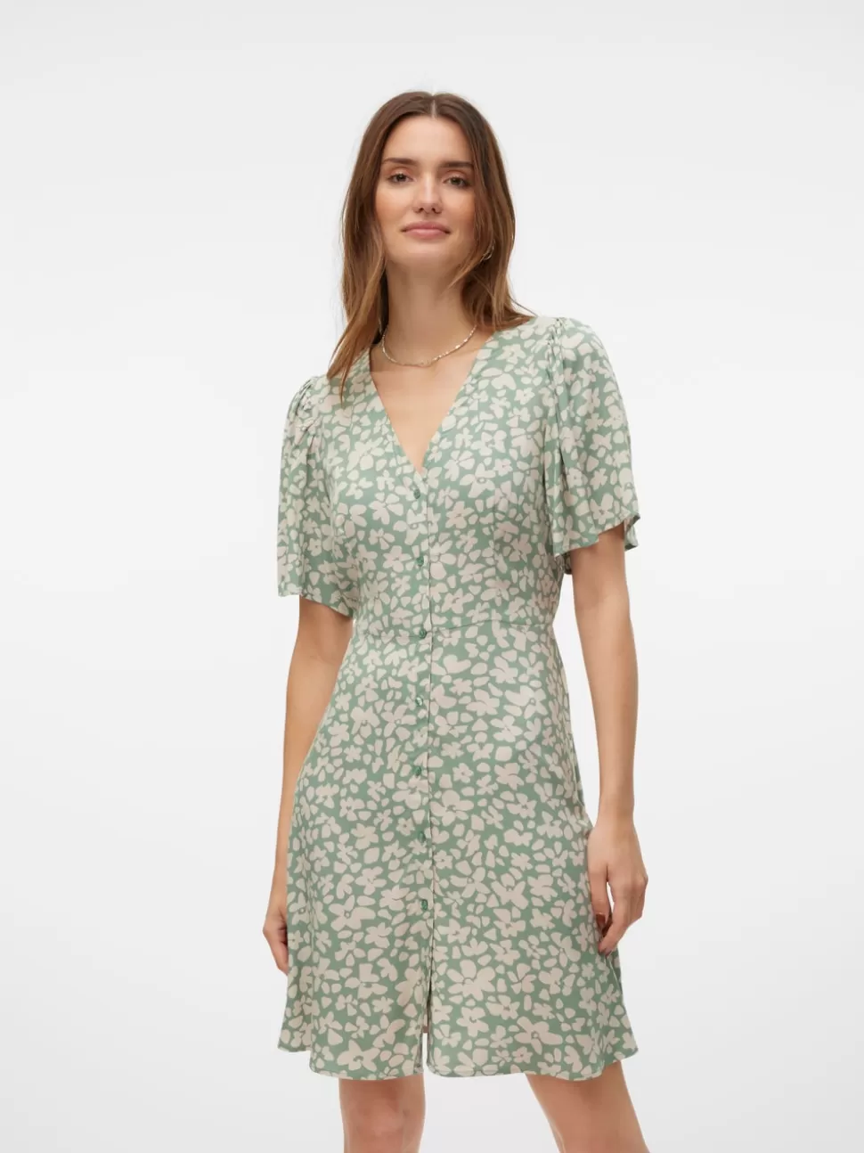 Klänningar | Basics^VERO MODA VMALBA Kort Klänning Hedge Green
