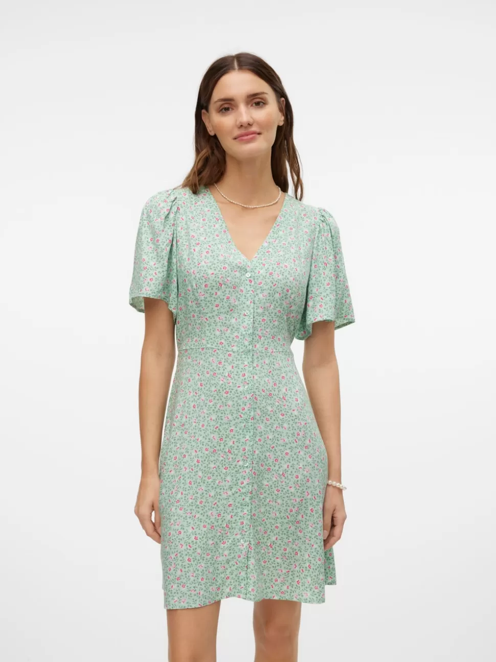 Klänningar | Basics^VERO MODA VMALBA Kort Klänning Silt Green