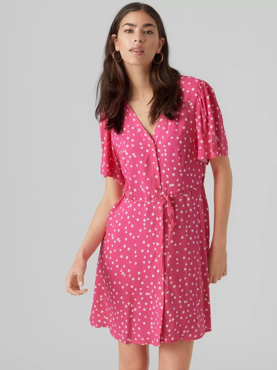 Klänningar^VERO MODA VMALBA Kort Klänning Pink Yarrow