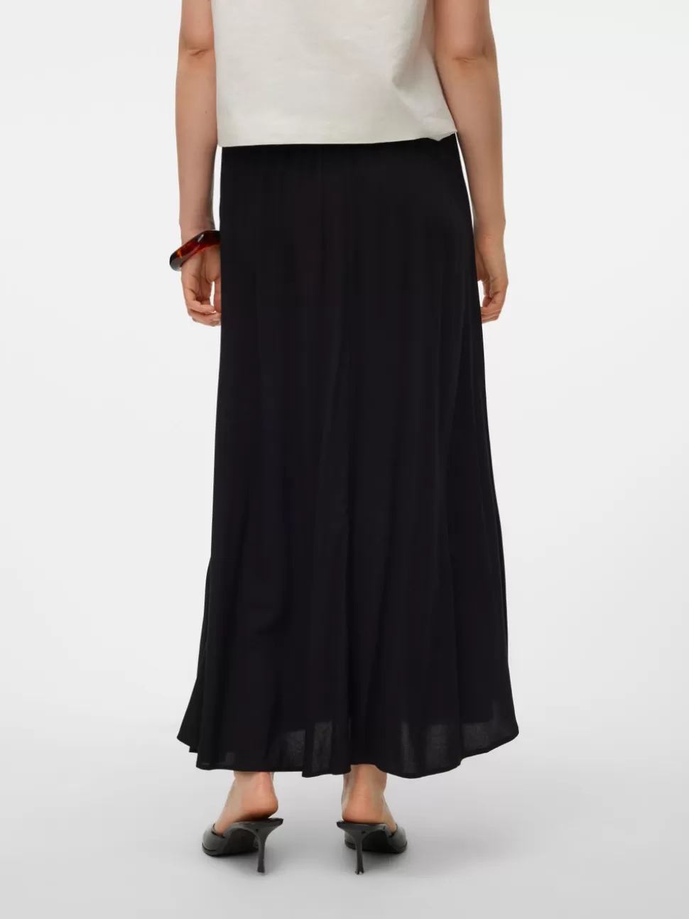 Kjolar | Basics^VERO MODA VMALBA Medelhög Midja Lång Kjol Black