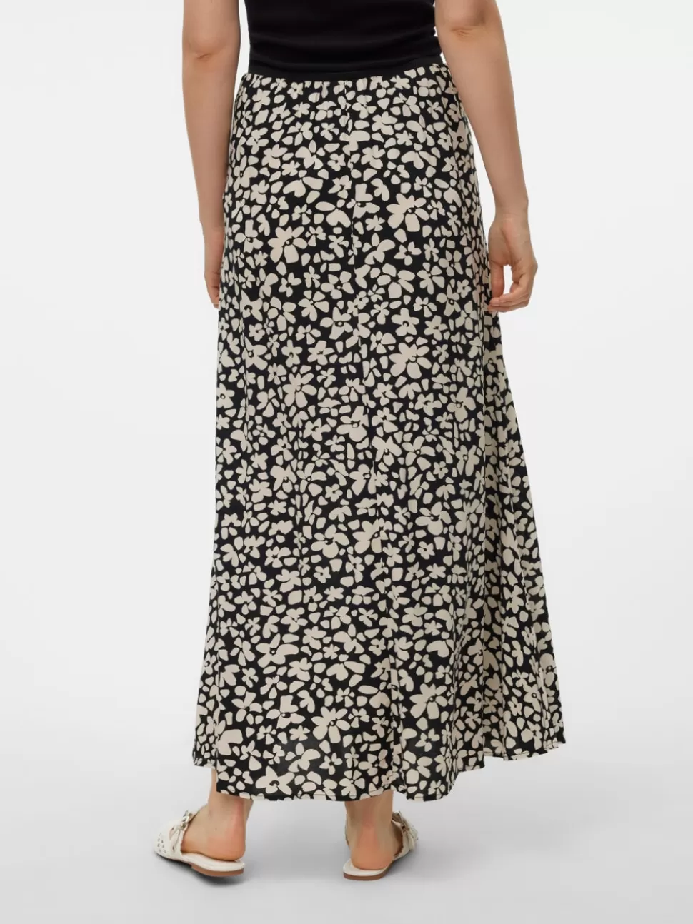 Kjolar | Basics^VERO MODA VMALBA Medelhög Midja Lång Kjol Black