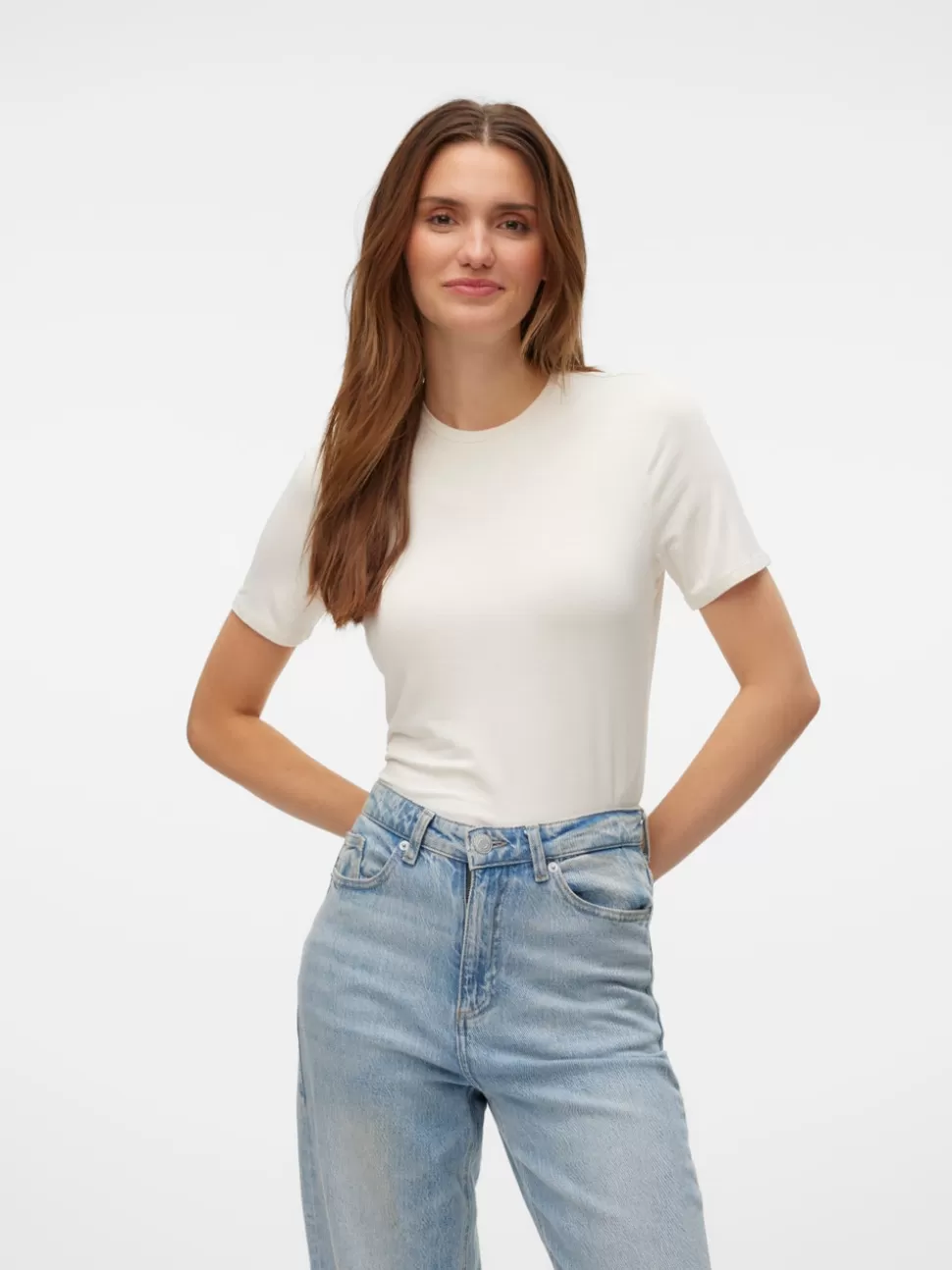 Toppar^VERO MODA VMALBERTE T-shirt Birch