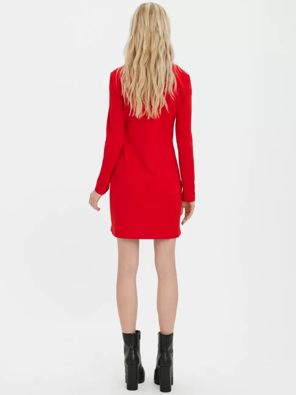 Klänningar^VERO MODA VMALBIE Kort Klänning Goji Berry