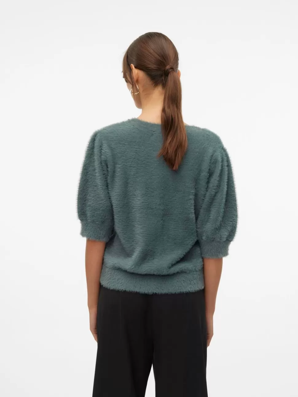 Stickat^VERO MODA VMALINA Pullover Balsam Green