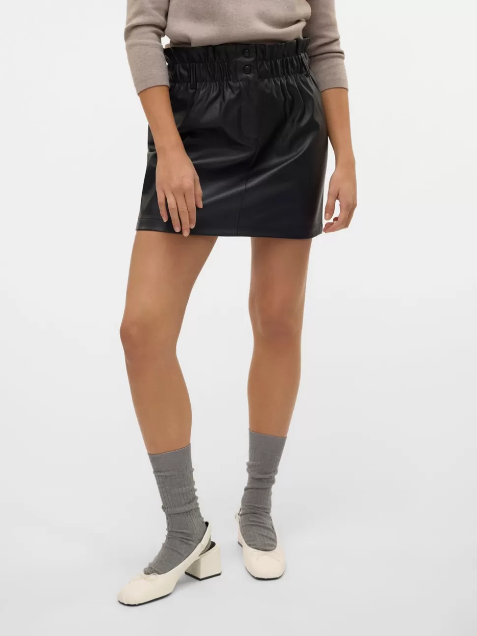 Festkläder | Kjolar^VERO MODA VMALVA Hög Midja Kort Kjol Black
