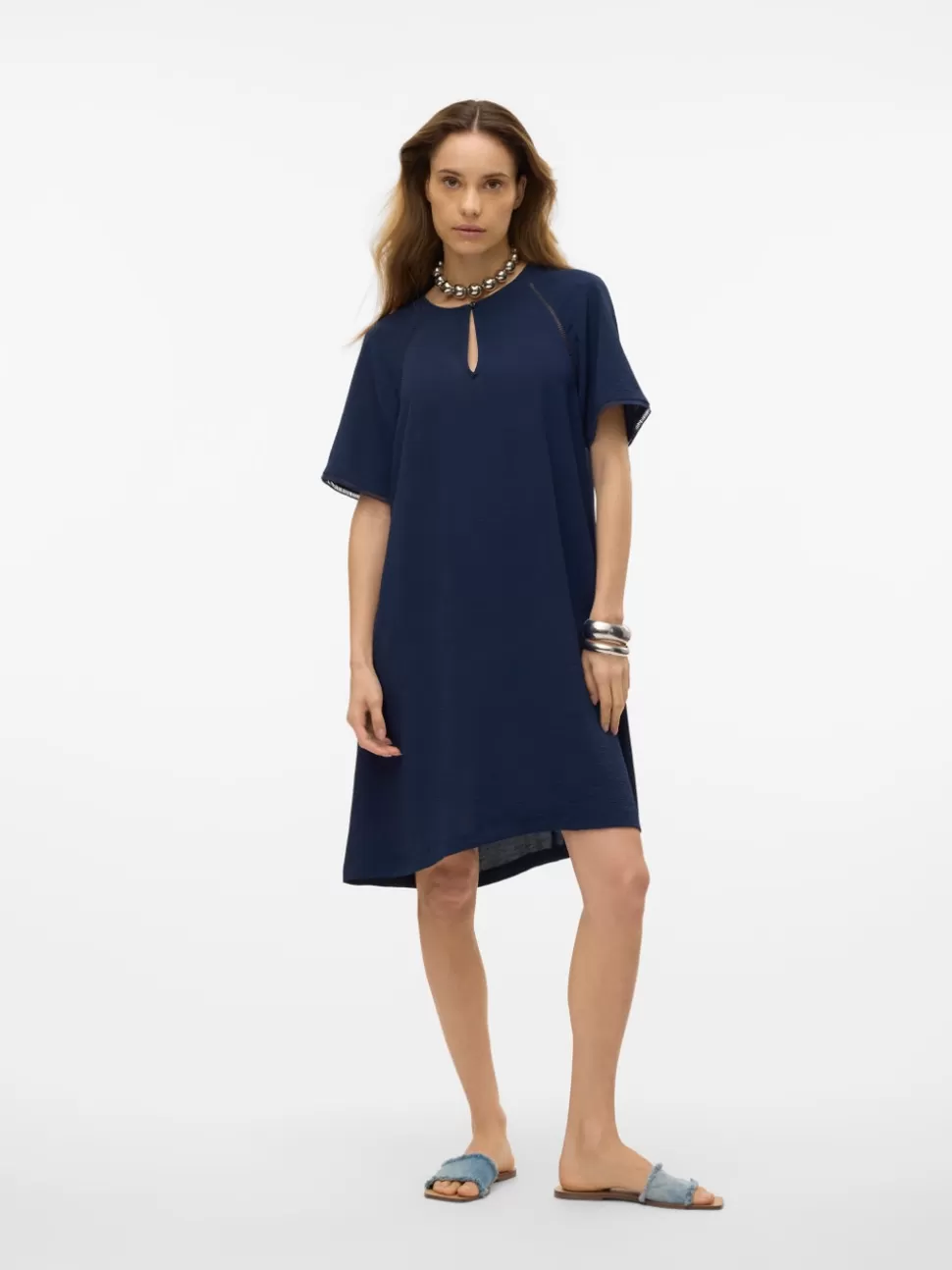 Klänningar^VERO MODA VMALVA Kort Klänning Navy Blazer