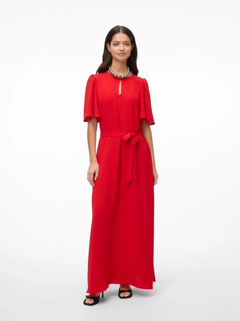 Klänningar^VERO MODA VMALVA Lång Klänning Goji Berry