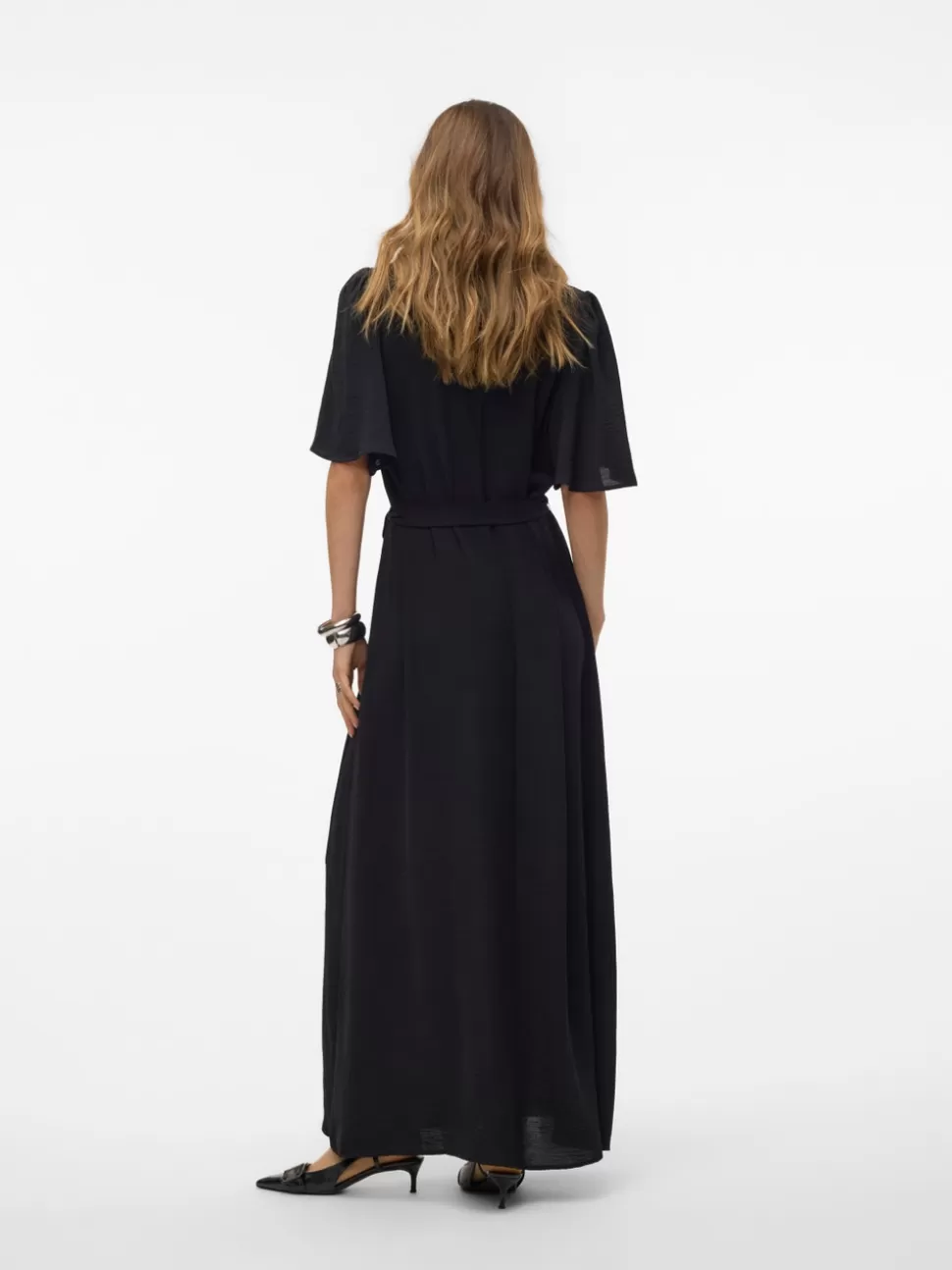 Klänningar^VERO MODA VMALVA Lång Klänning Black