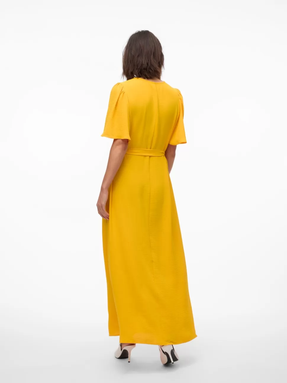 Klänningar^VERO MODA VMALVA Lång Klänning Gold Fusion