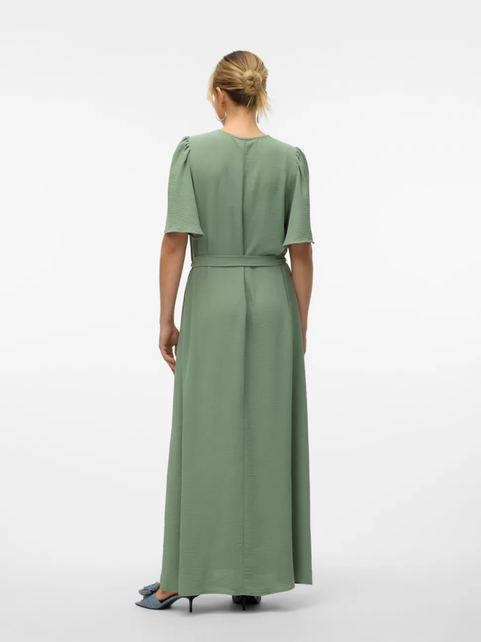 Klänningar^VERO MODA VMALVA Lång Klänning Hedge Green